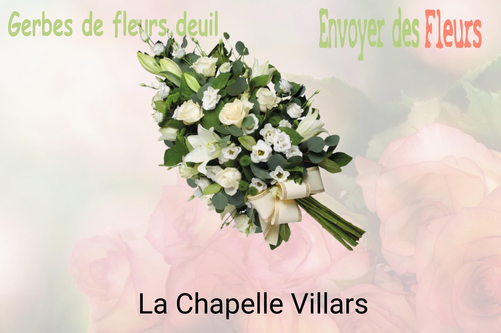 Gerbe de fleurs de deuil livrée à La Chapelle-Villars